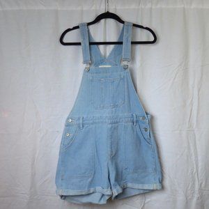 Women's Jean Shorteralls/Romper  (Light Blue)